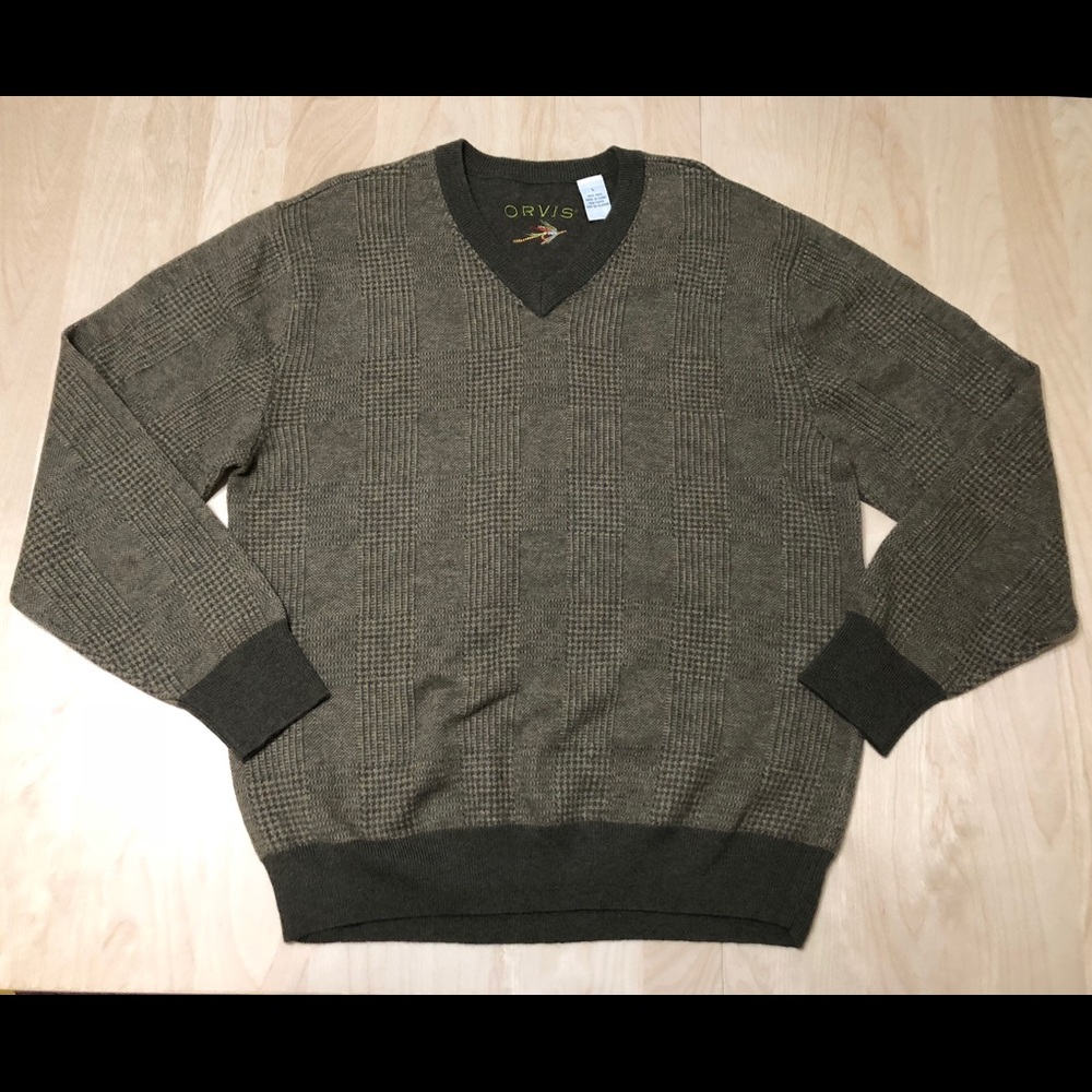 Men's ORVIS V-Neck Pullover Sweater